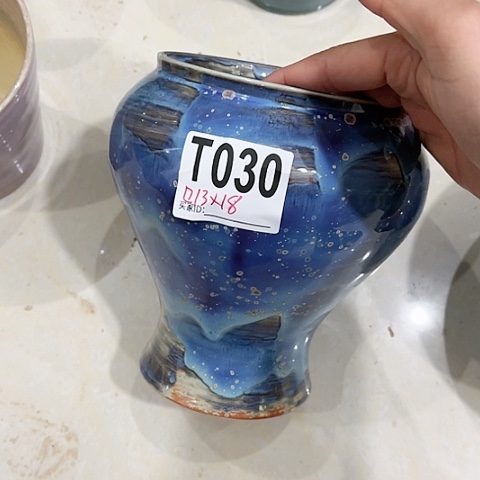 红陶景德镇花盆手工艺品
