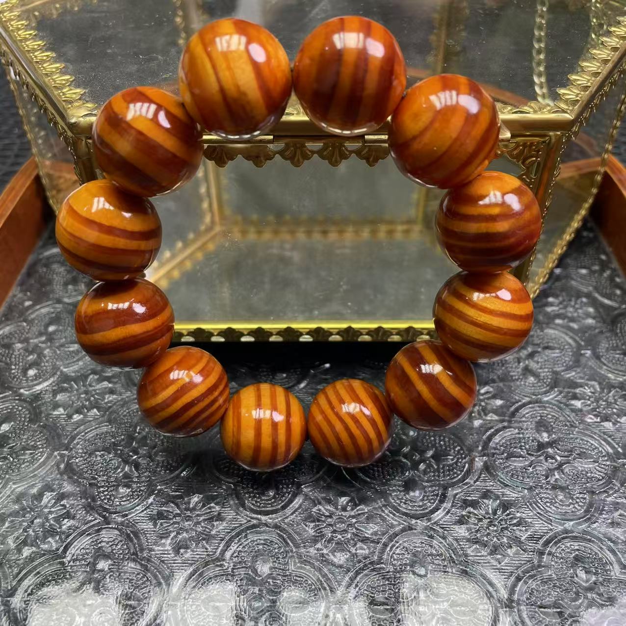 【百世璀璨 尽耀光芒】雪山重楼手串B044