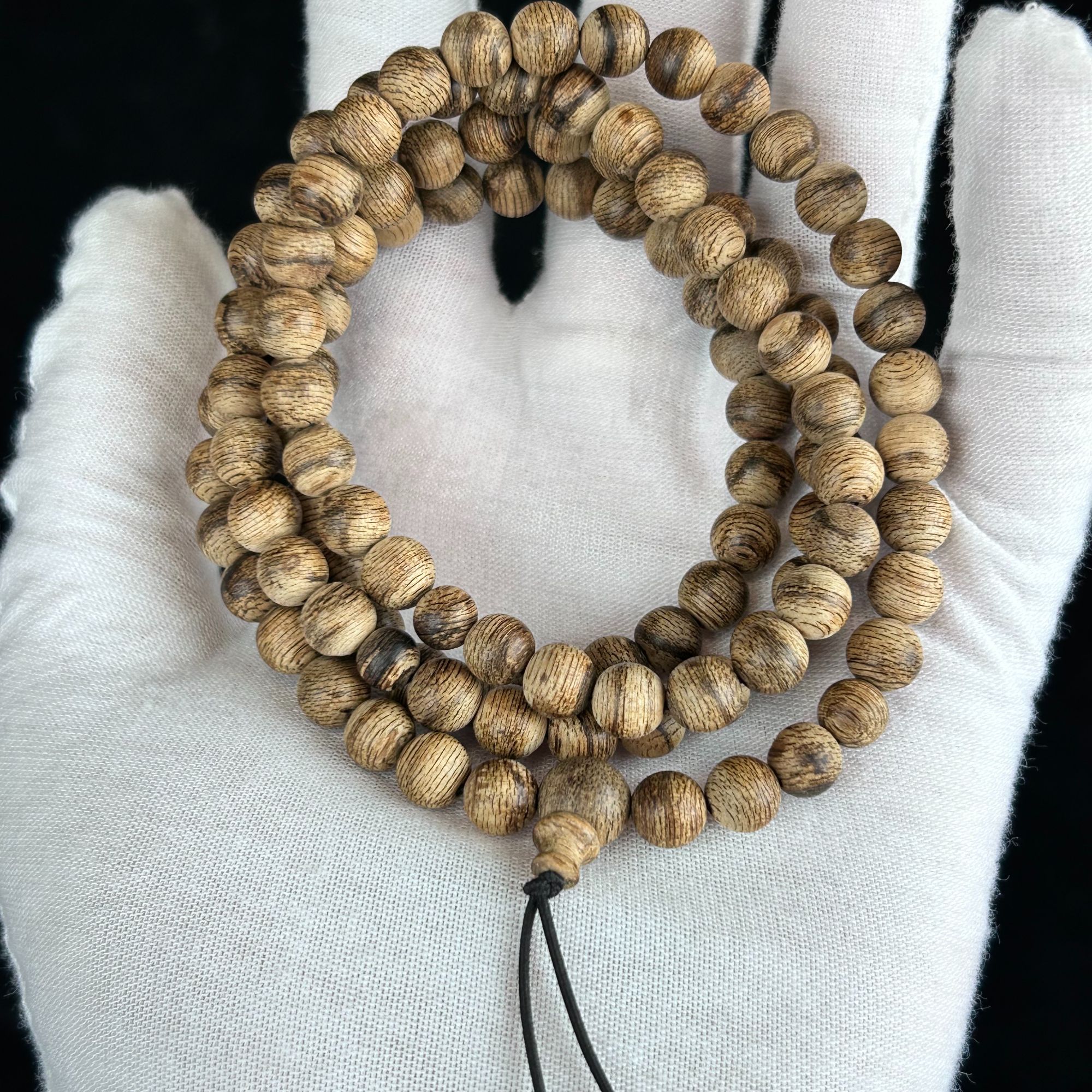 52717-老挝土沉13克0.7沉香手串多圈