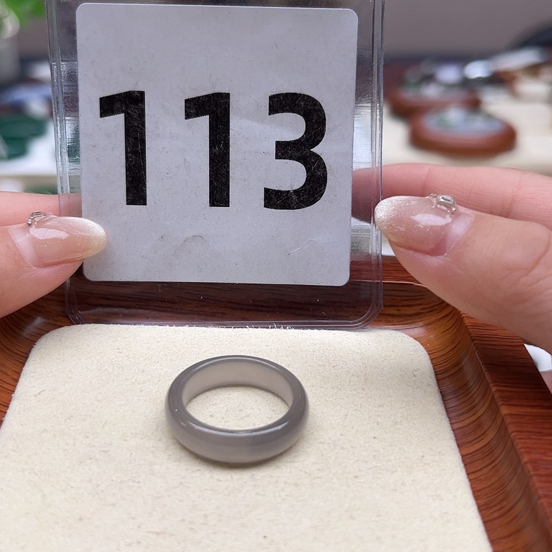 和田玉戒指未镶嵌15码17.4mm