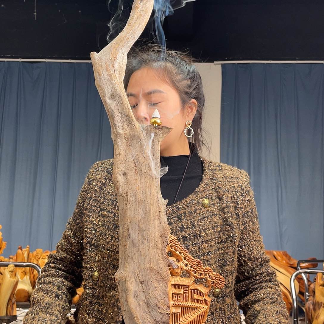 柏木（崖柏）山水倒流香送两盒香