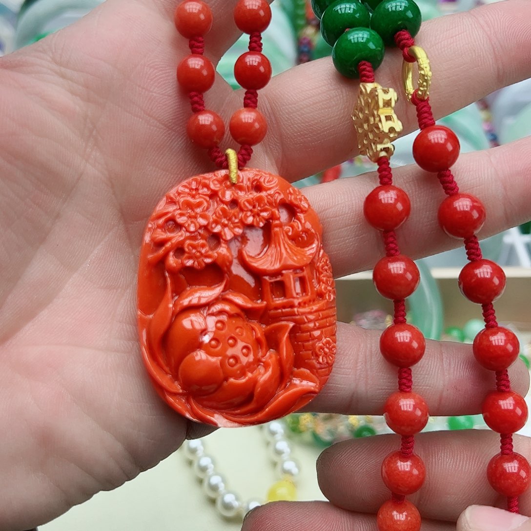 翡翠吊坠(赠链)银S925镶嵌