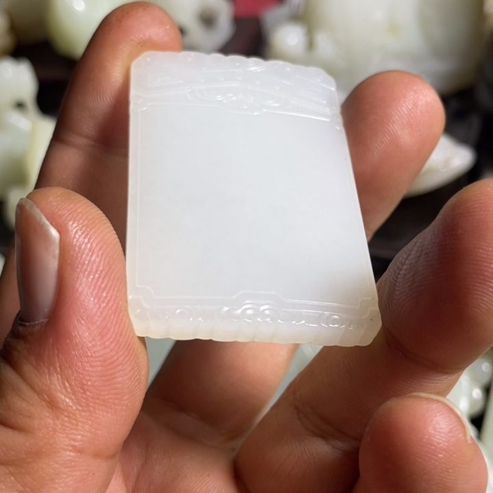 澜***兮和田玉未镶嵌吊坠(不含链)