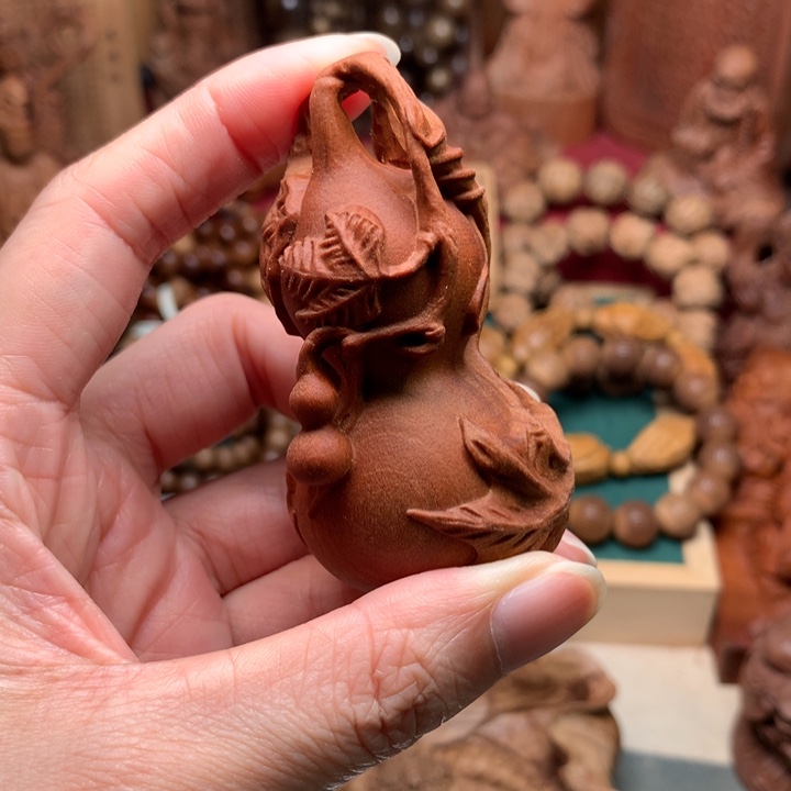 檀香木把件老山檀葫芦