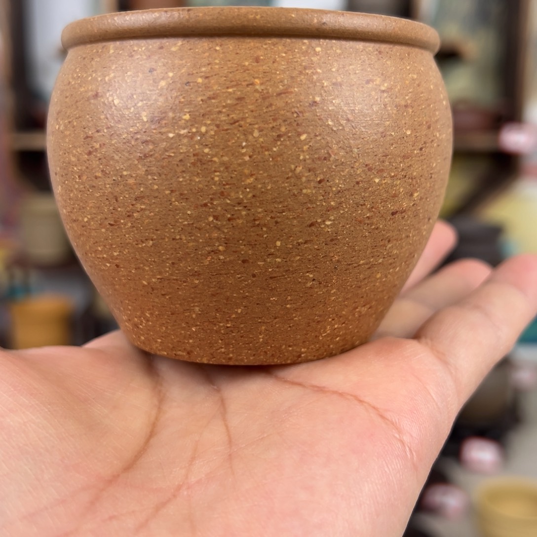 紫砂茶杯拙器甄选，纯原本矿。