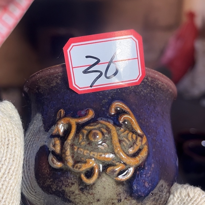 瓷片钧瓷手工艺品杯子