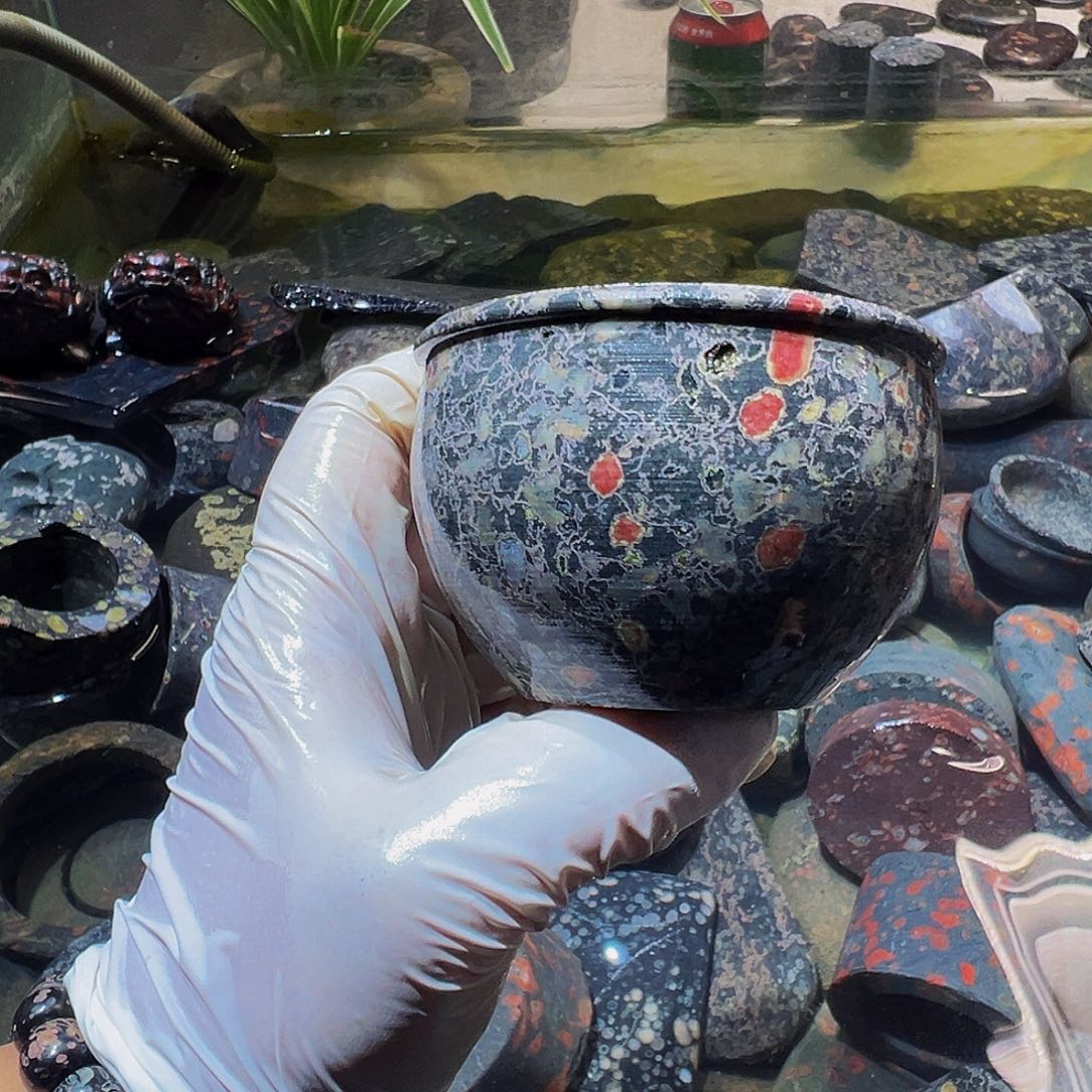 梅花玉鱼缸石茶周边不退不换