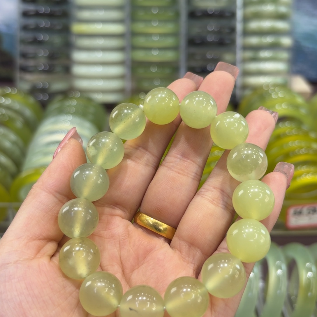 岫玉未镶嵌手镯天然