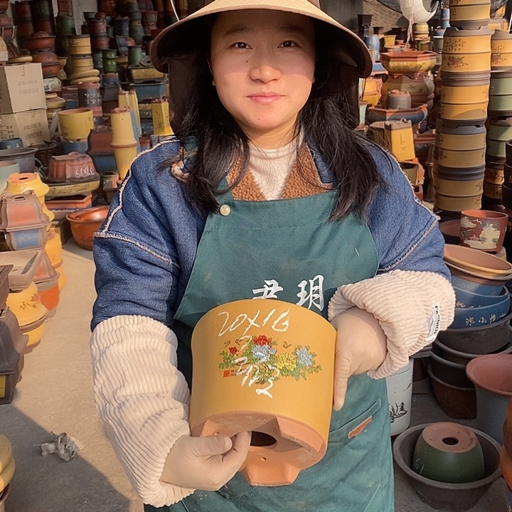 紫砂花盆紫砂花盆