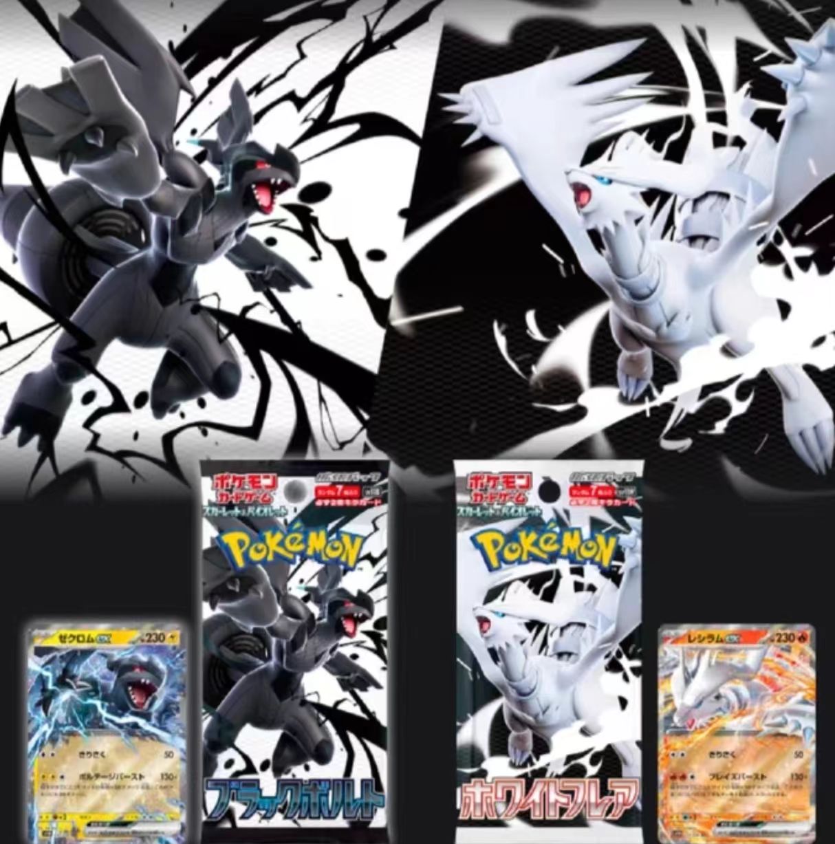 【PTCG饼子拆卡】黑白龙肥包 平拆 玩法