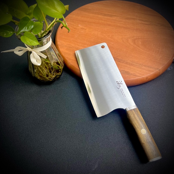 高碳合金模具钢斩切刀家用商用砍切刀9x19.5 重量410克 （微瑕疵)