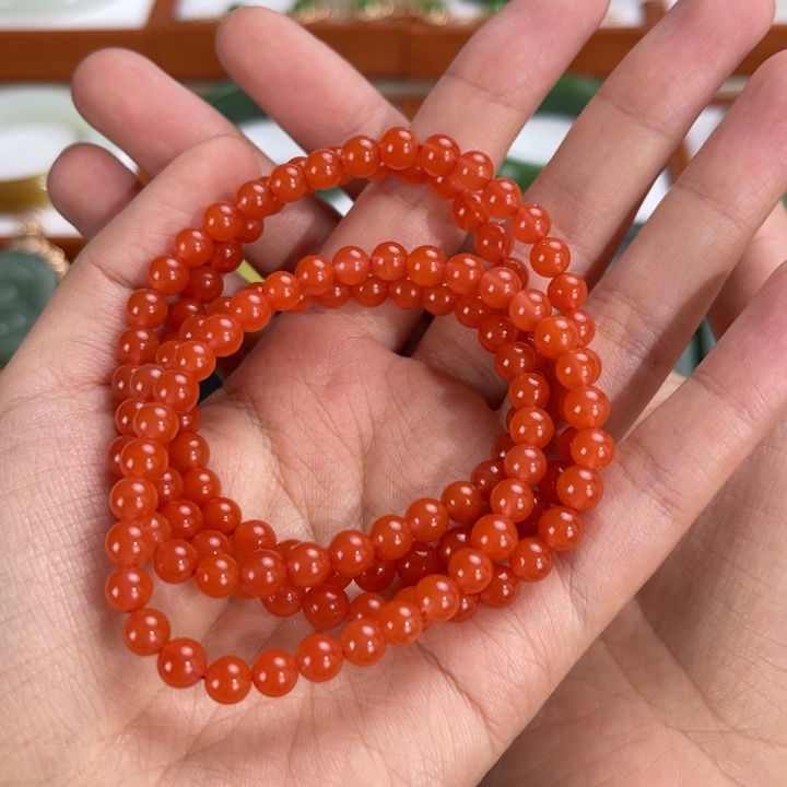 手串未镶嵌南红玛瑙