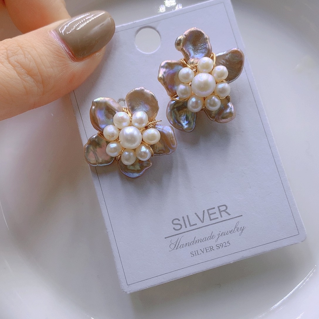 颈饰银S925镶嵌淡水珍珠