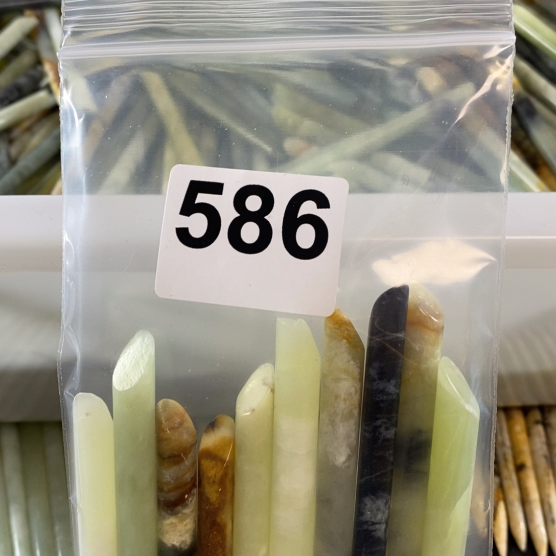 未镶嵌蛇纹石玉发簪自*者