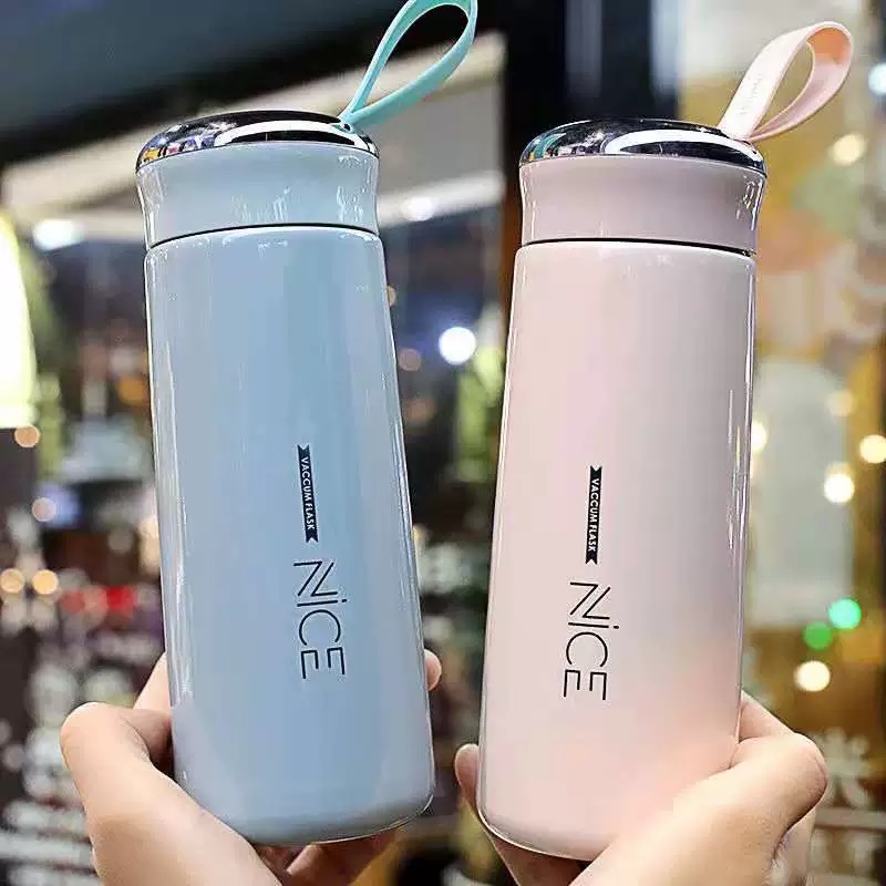 精致奈斯便携双层玻璃礼品杯