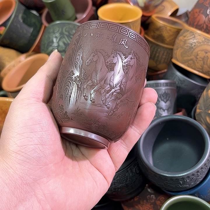 茶杯紫砂全手工紫砂主任杯