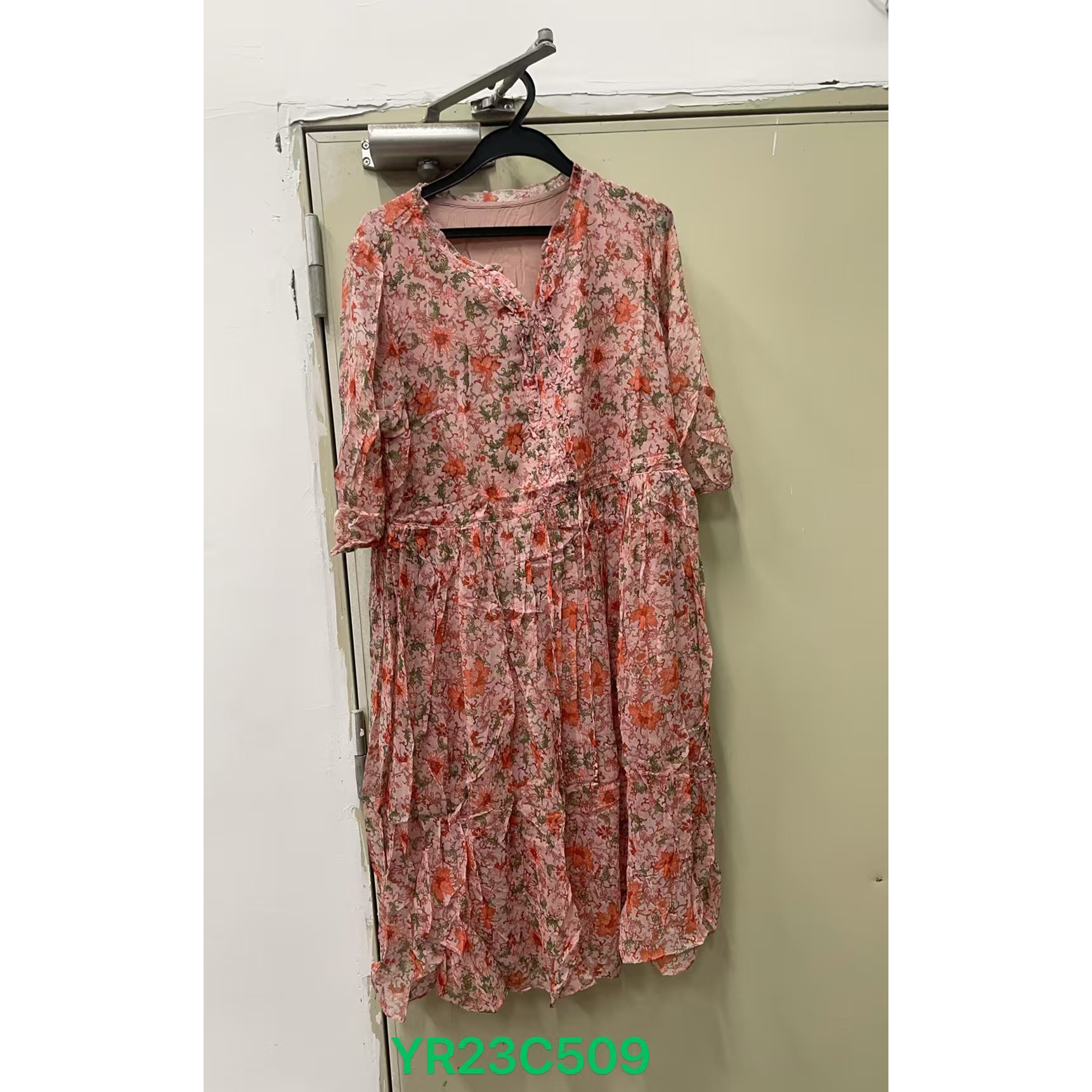 【文文原创】重磅100桑蚕丝连衣裙YR23C509