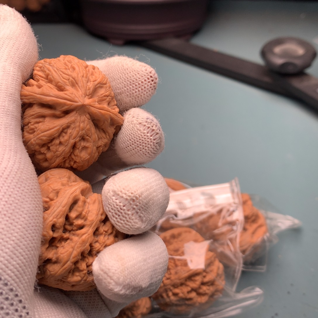 文玩核桃把件全品粗筋4243