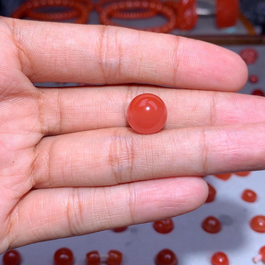 南红玛瑙圆珠11.6未镶嵌