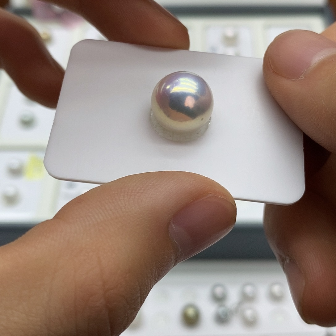 珍珠淡水珍珠银S925镶嵌