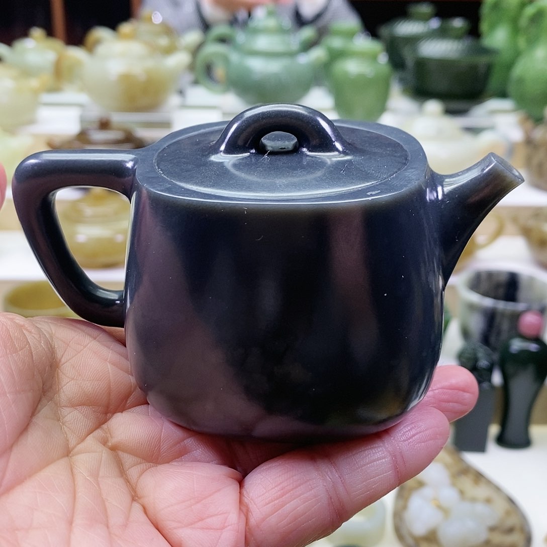 和田玉茶壶未镶嵌160m l