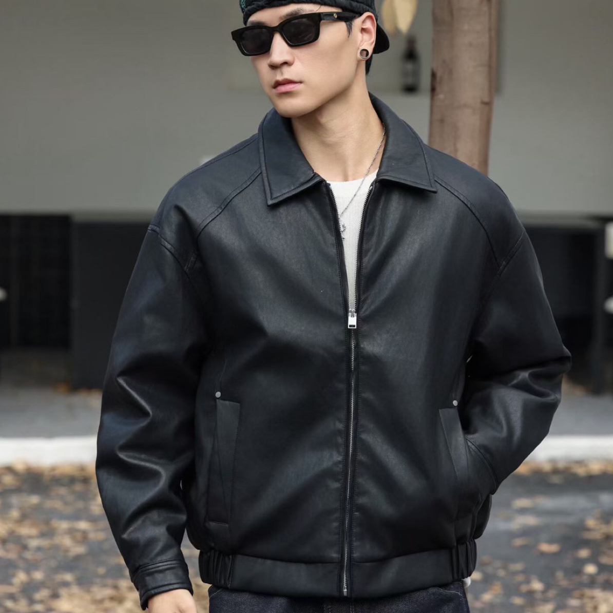 2025新款冬季皮衣外套高端品质PU皮料小版型设计高级上档次时尚