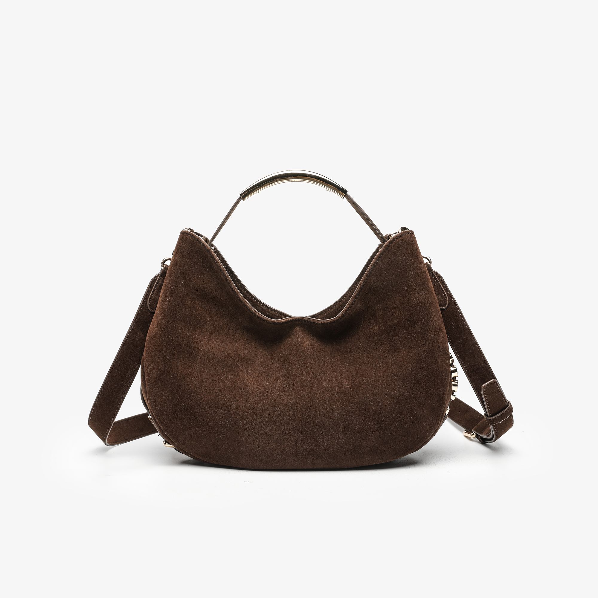 【佳美儿服饰】时尚复古金属手柄单肩包CK251015P咖色