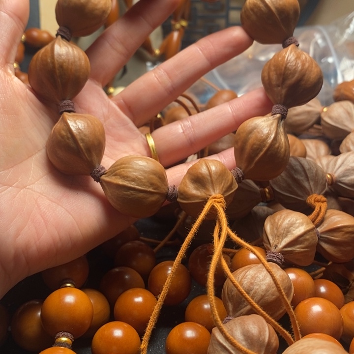 及***乐橄榄核手串/手链2.4四花