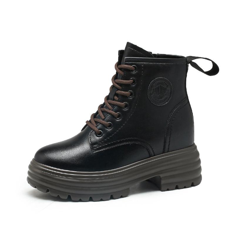 【钟意】X040依思Q黑色时尚百搭低靴86555