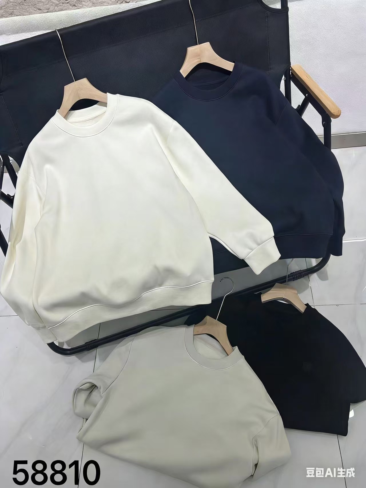 58810织界加绒卫衣针织衫毛衣套头男士针织