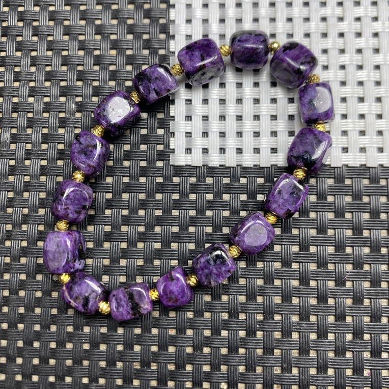 星光紫7~8mm原石手串703