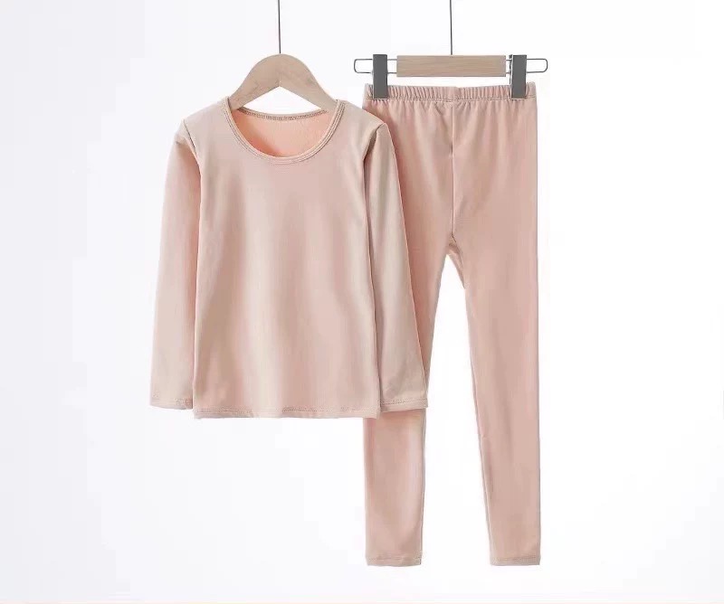 T0128保暖套装保暖内衣套套装圆领加贴片