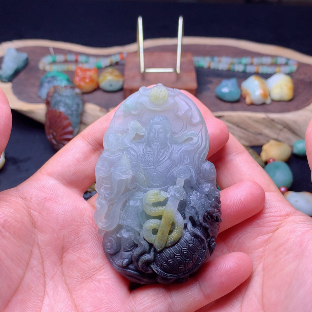 顶***旗定制翡翠未镶嵌翡翠