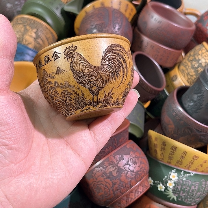 茶杯紫砂全手工紫砂主人杯