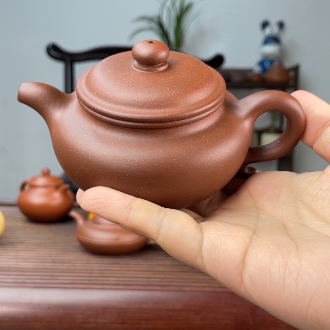 茶壶紫泥台西黑紫泥仿古180cc