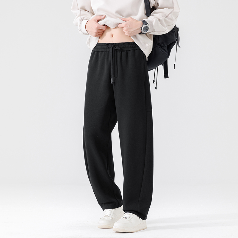 CS8332冬季男士金纺华彩棉抗寒立体裁剪保暖百搭宽松小直筒休闲裤