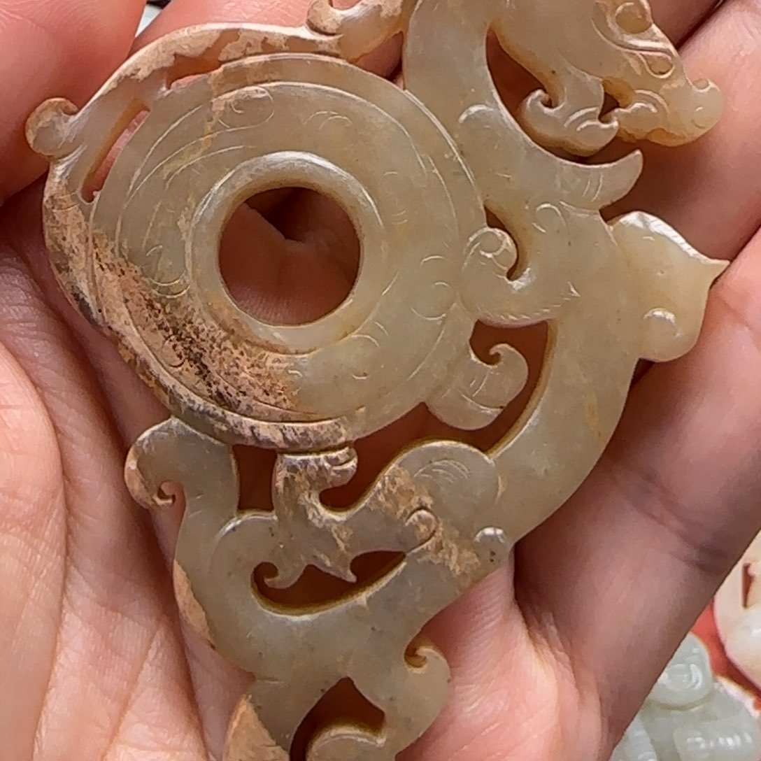 和田玉挂件未镶嵌大*