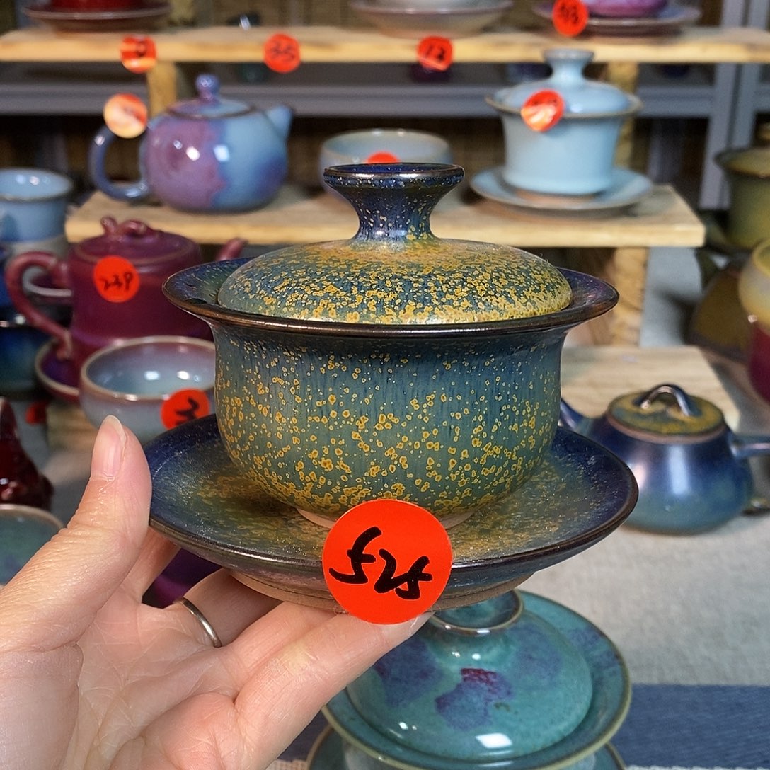 神后钧瓷手工，茶器