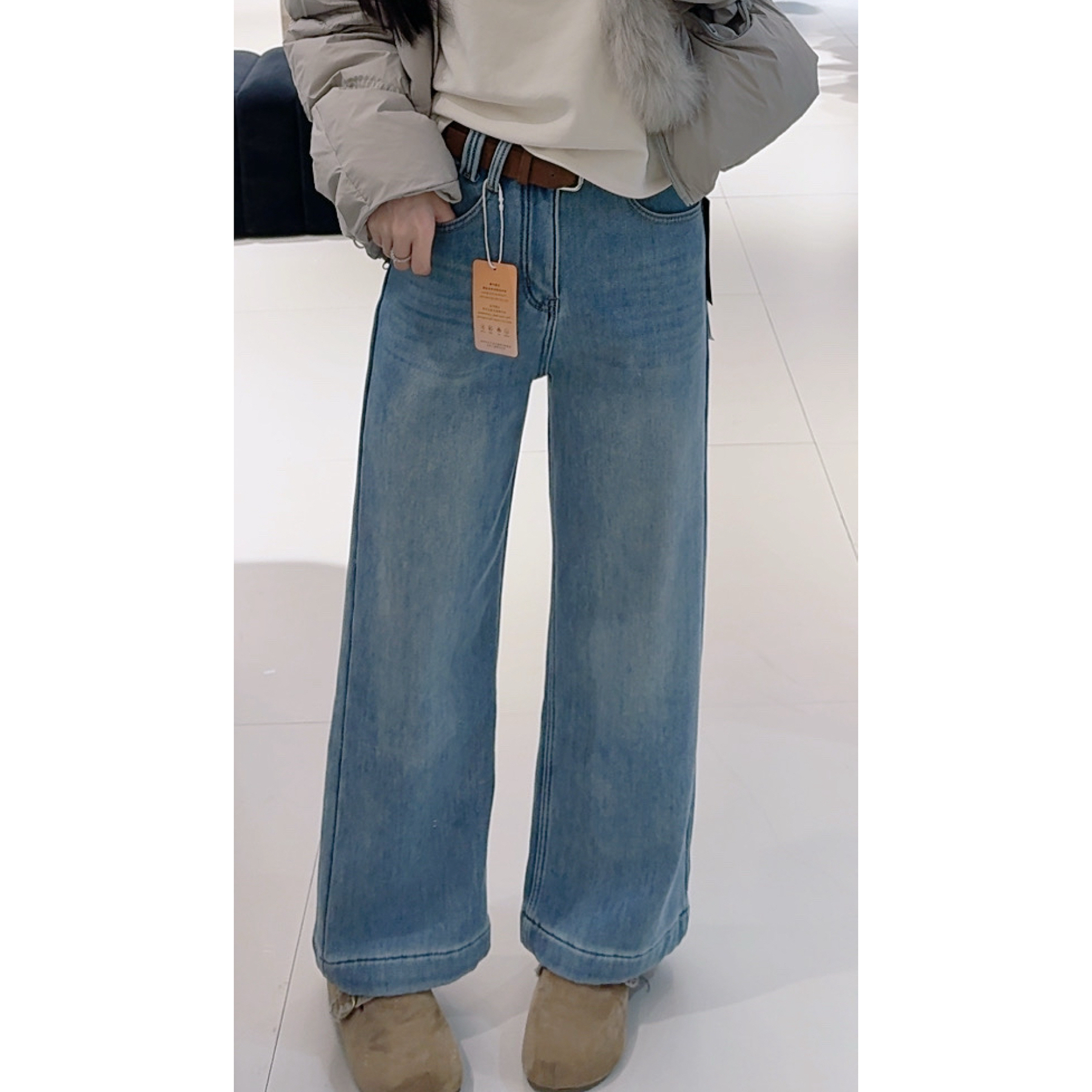 7595（考拉绒）小个子窄版直筒裤