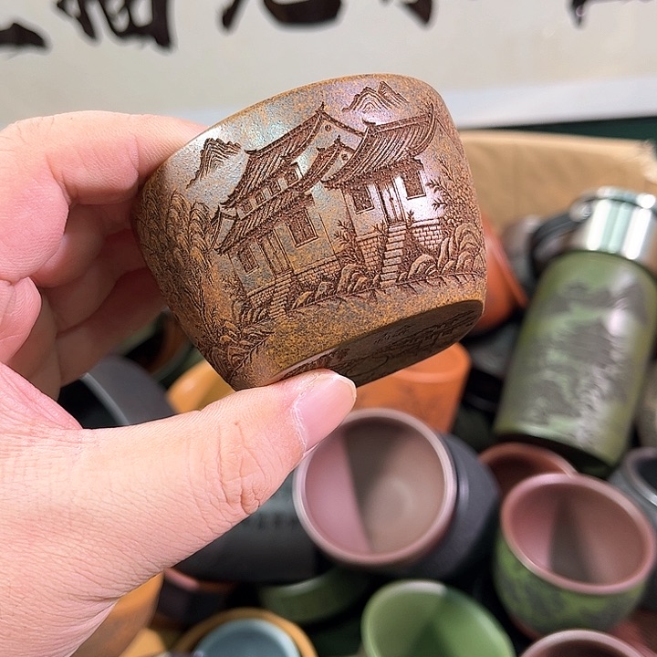 茶杯紫砂全手工紫砂主人杯