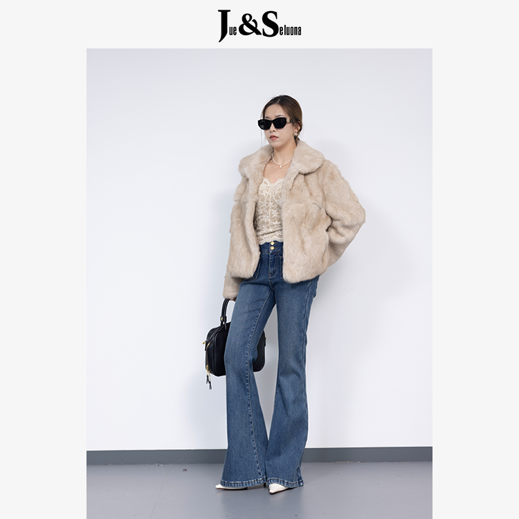 Jue&Seluona11854014卡其外套