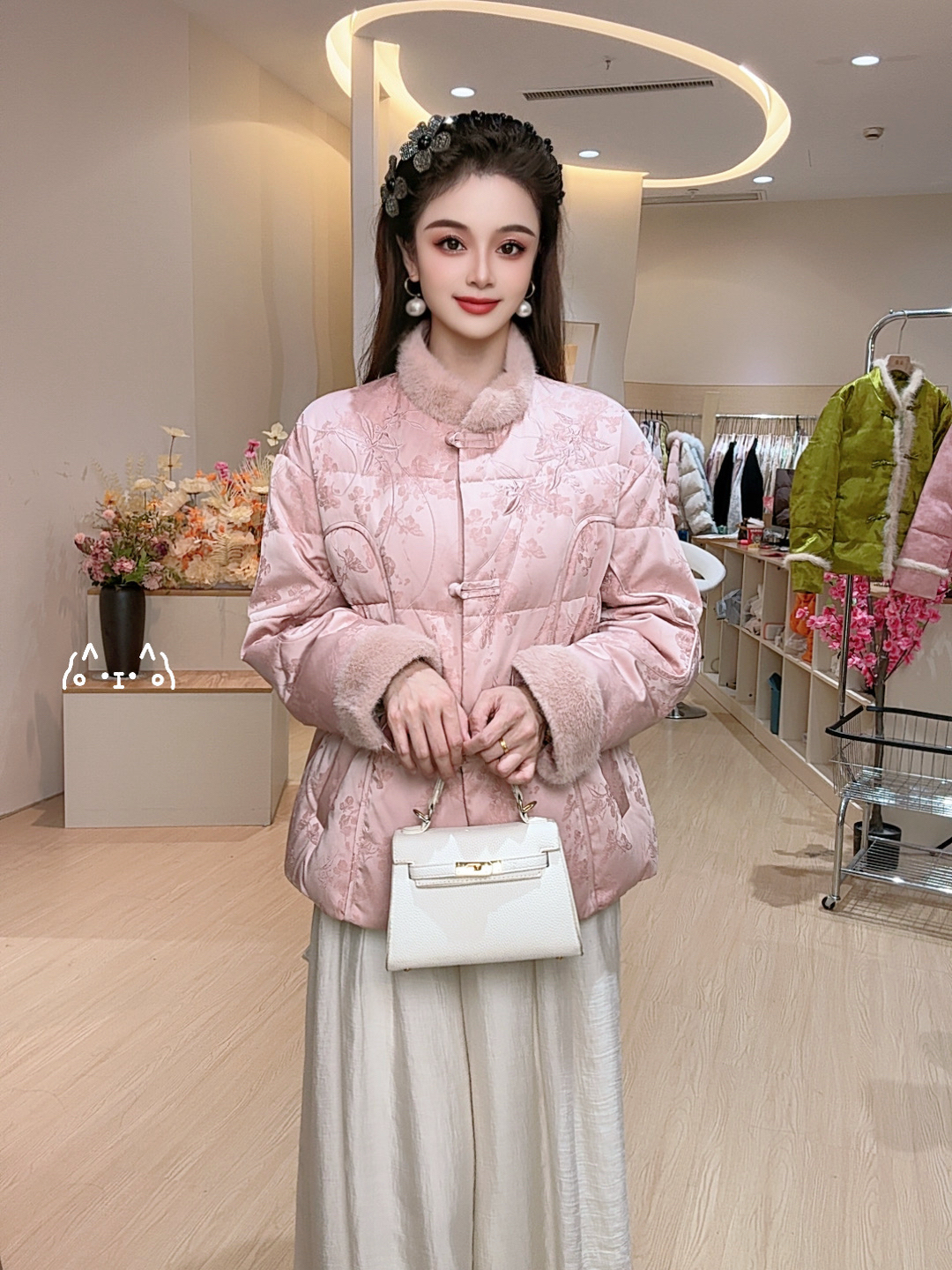 七七专属-(七艺自制)新中式加厚中国风民族风羽绒服2467