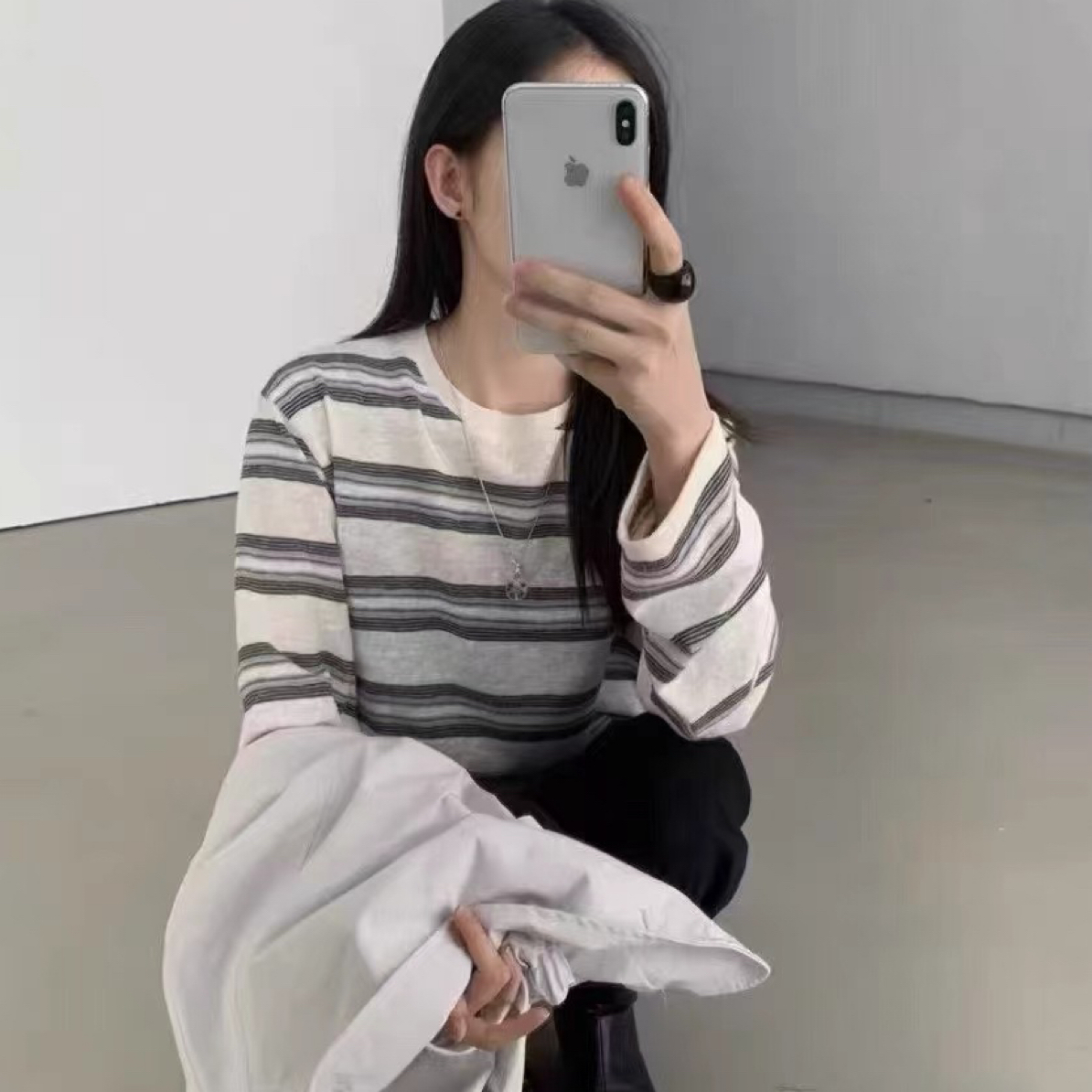长袖慵懒风针织衫