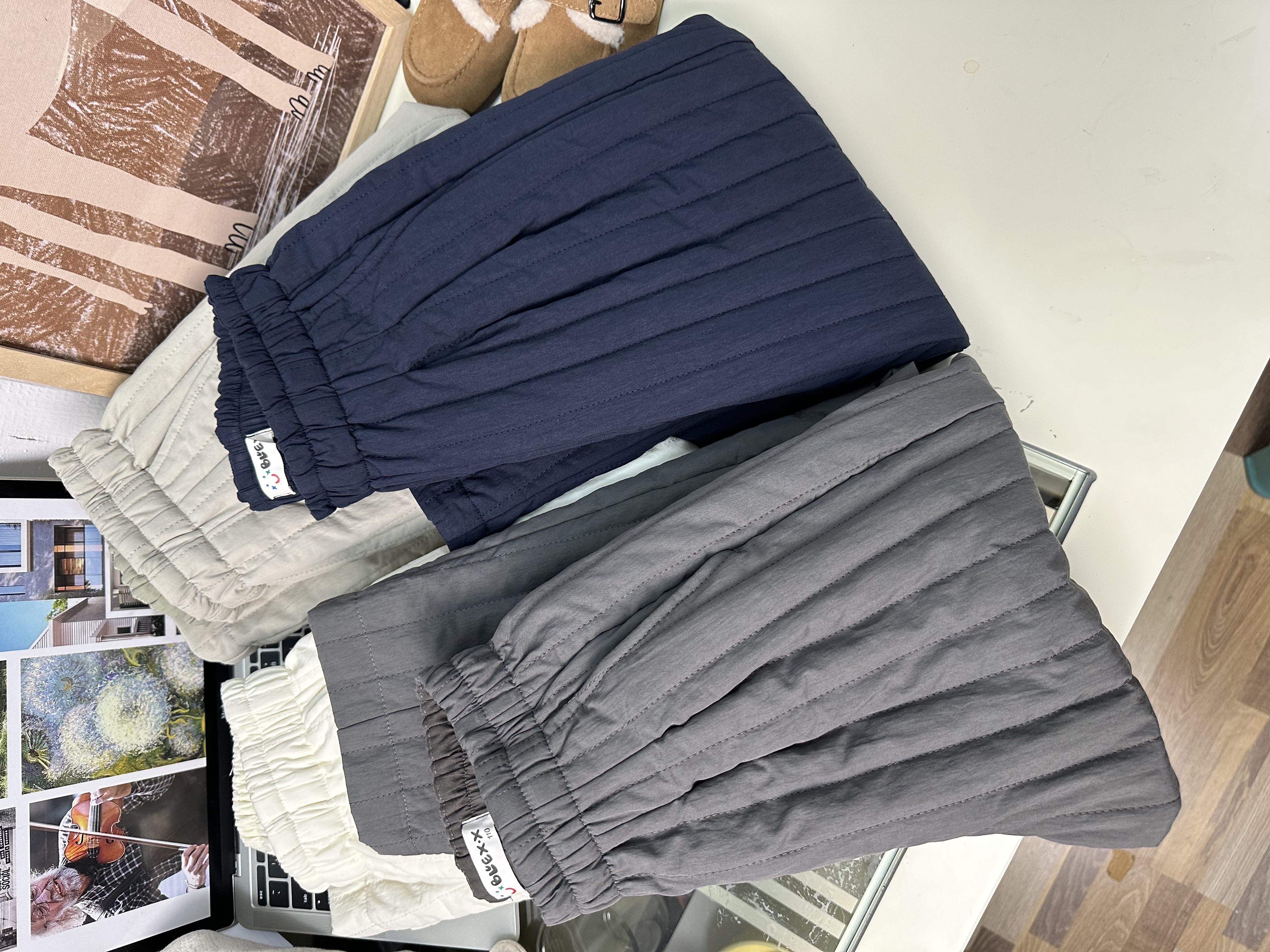 儿童加厚长款男女童休闲秋冬保暖裤亲子棉裤绗棉东北下雪2025846