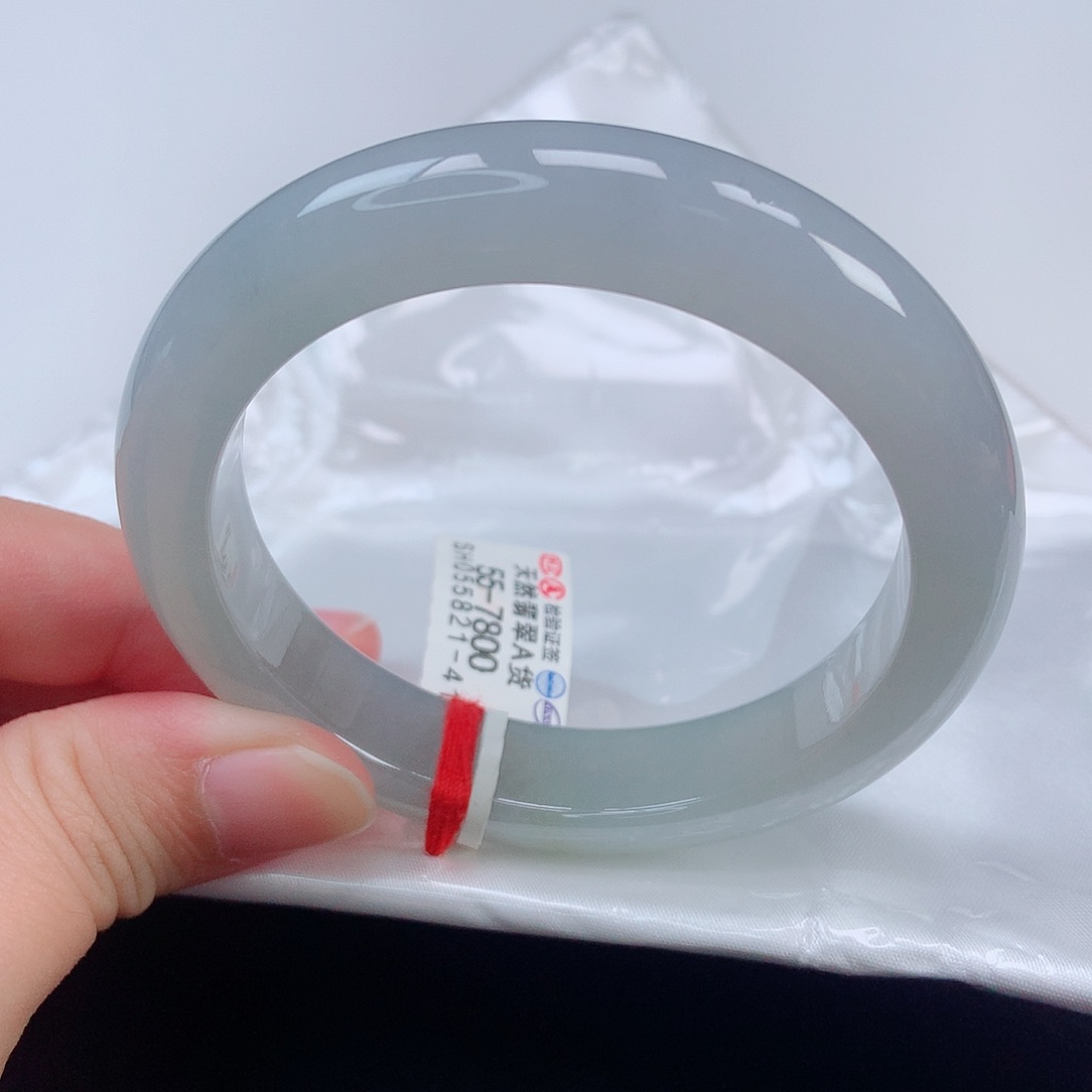 未镶嵌手镯翡翠55正圈