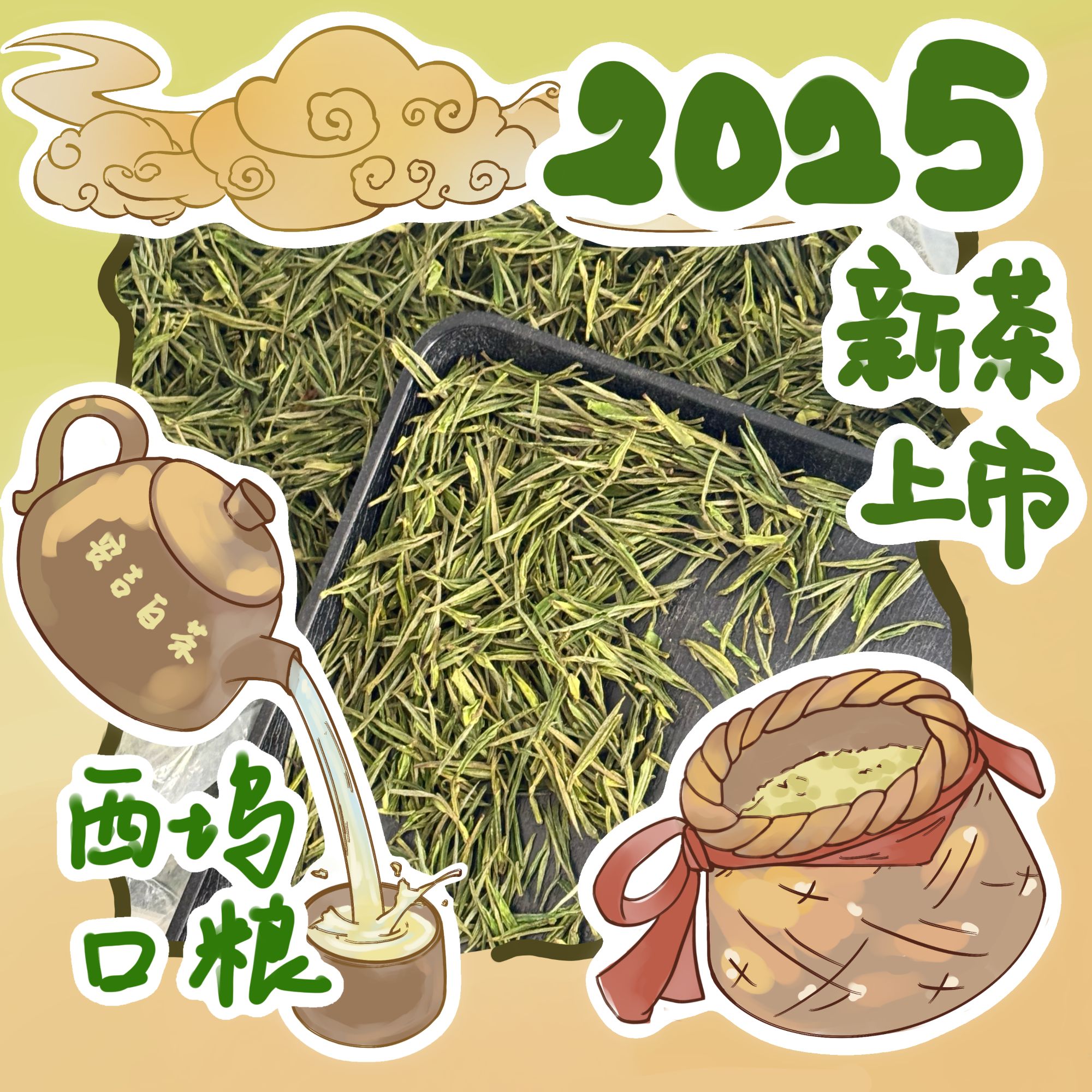 【西坞口粮】2025年安吉白茶昆铜里江西坞新茶兰花香性价比