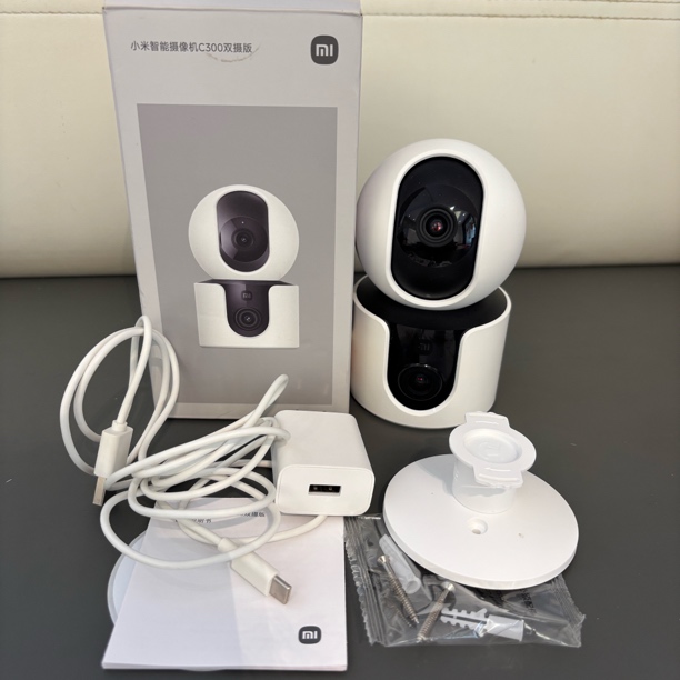 9新 Xiaomi/小米 小米智能摄像机C300双摄版有使用痕迹已下单为准