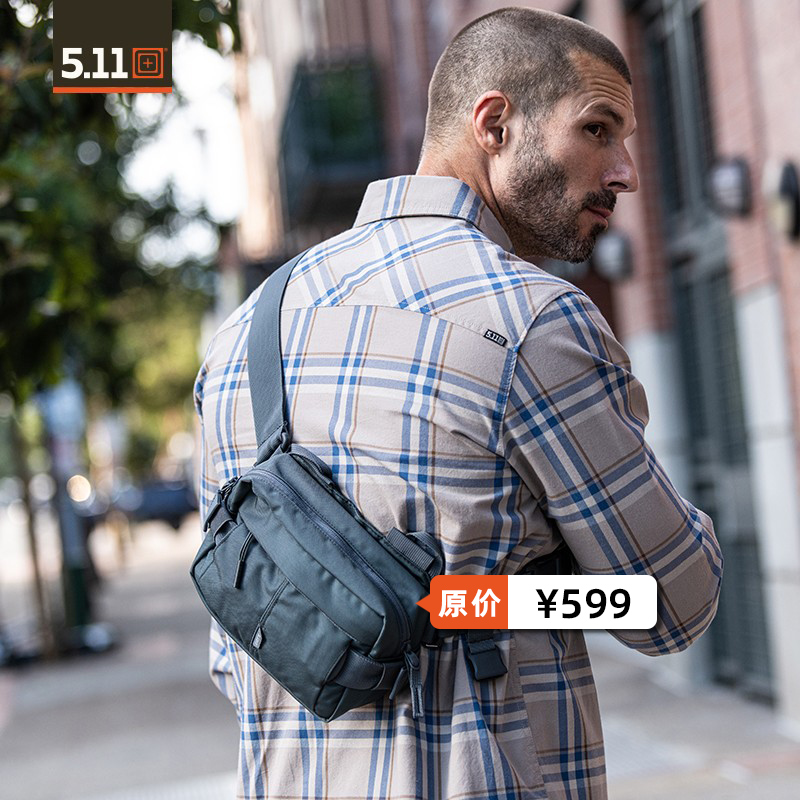 5.11战术腰包男56702户外防泼水胸包511斜挎包LV6单肩挎包56445