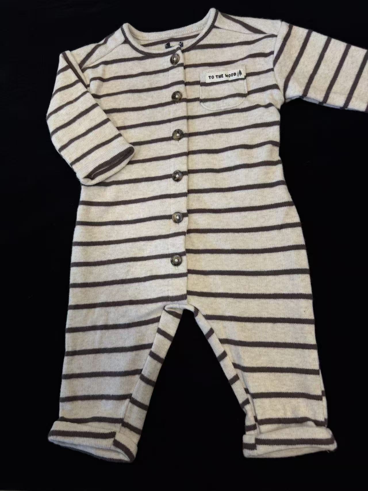 法单KIa*i条纹长爬哈衣（不是百棉）