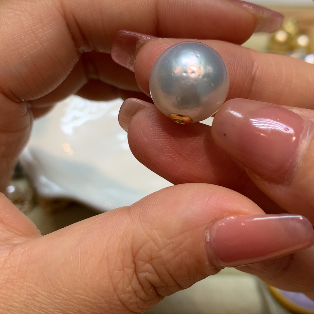 海水珍珠颈饰18K金镶嵌